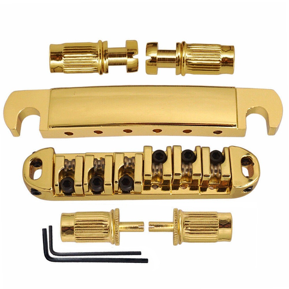 HS-LP SG กีตาร์ไฟฟ้าสะพาน String Board บนและล่าง String Bridge Ball Roller Les Paul Bridge