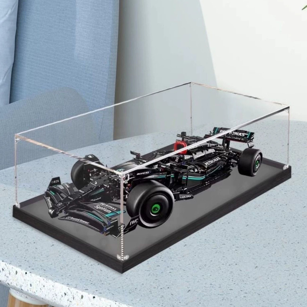 🚀 Lego กล่องแสดงอะคริลิคสําหรับ 42171 Mercedes F1 รถ Popmart Labubu Kotak Paparan F1 Racing ตู้โชว์