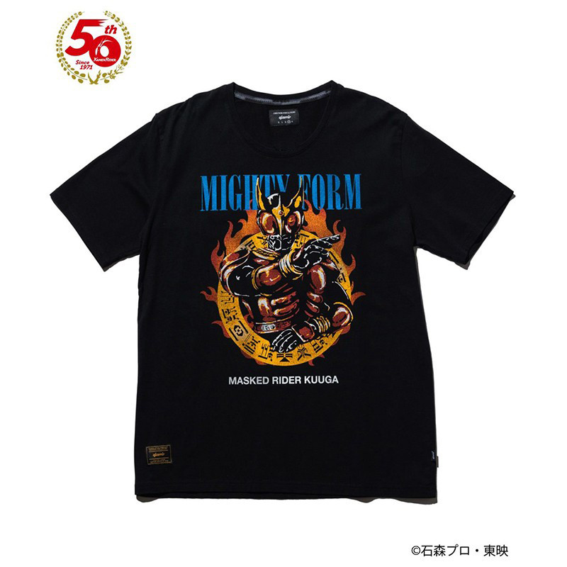 สไตล์ของตัวเอง Face Rider kuuga kuuga อะนิเมะสองมิติแขนสั้นพิมพ์ดิจิตอลโดยตรงฉีดผ้าฝ้ายเสื้อยืดผู้ชา