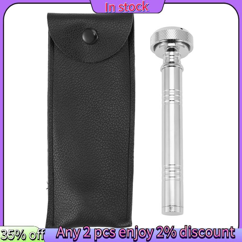 ในสต็อก-Christian Pocket Holy Water Sprinkler with Leather Carrying Case Religious Pocket Stainless 