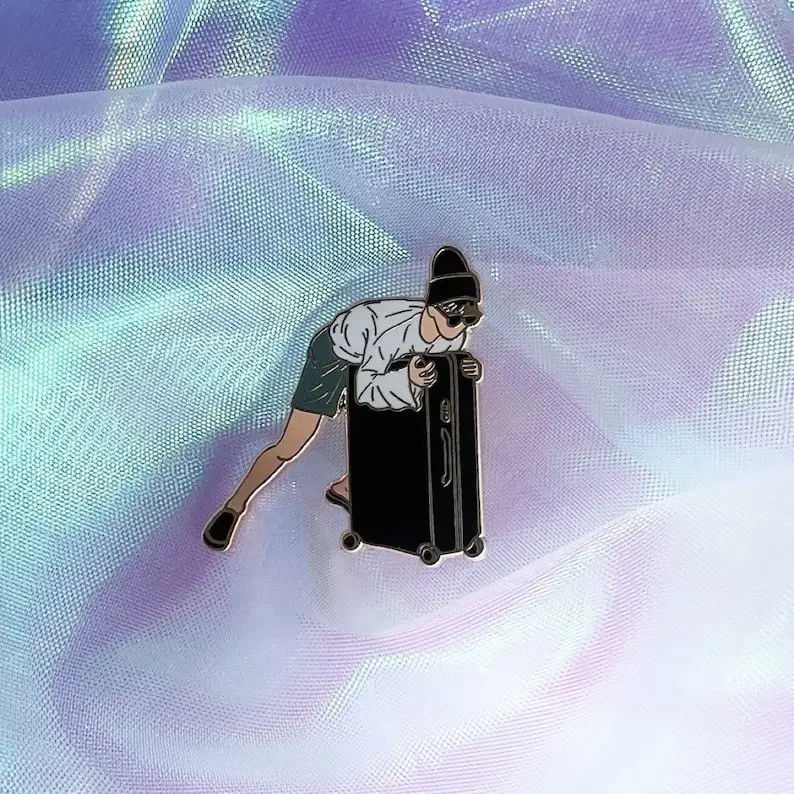 Jimin Suitcase Hard Enamel Pin