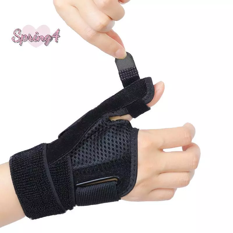 <Spring4> 1Pc Splint ข้อมือ Thumb Stabilizer สนับสนุนรั้งสําหรับ Tendonitis โรคข้ออักเสบปรับ Thumb Protector Guard เหมาะกับขวาซ้ายมือ Nice
