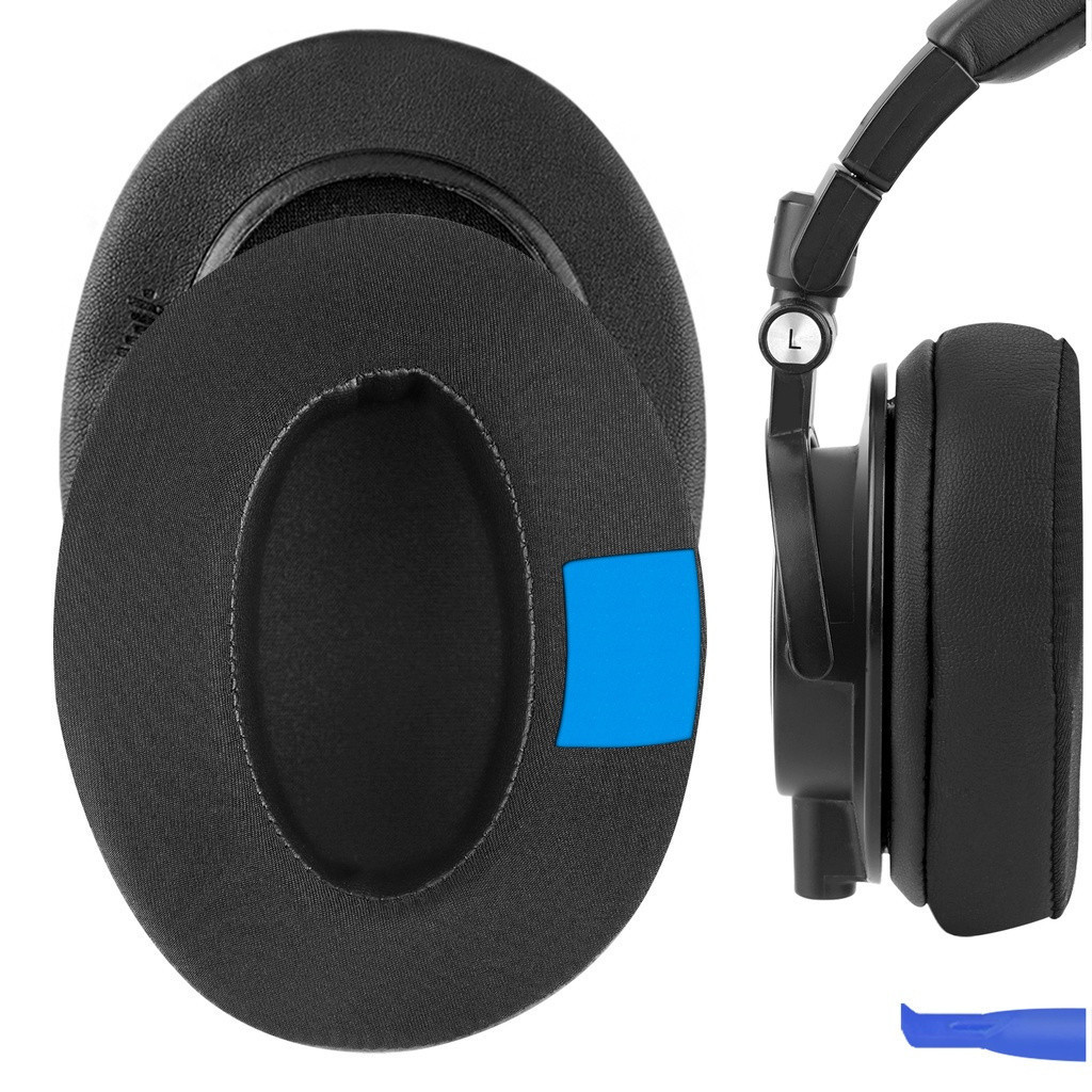 Geekria หนาพิเศษ Cooling-Gel เปลี่ยนแผ่นรองหูฟังสําหรับ Audio-Technica ATH-M50x, M50xBT, M50xBT2, M4