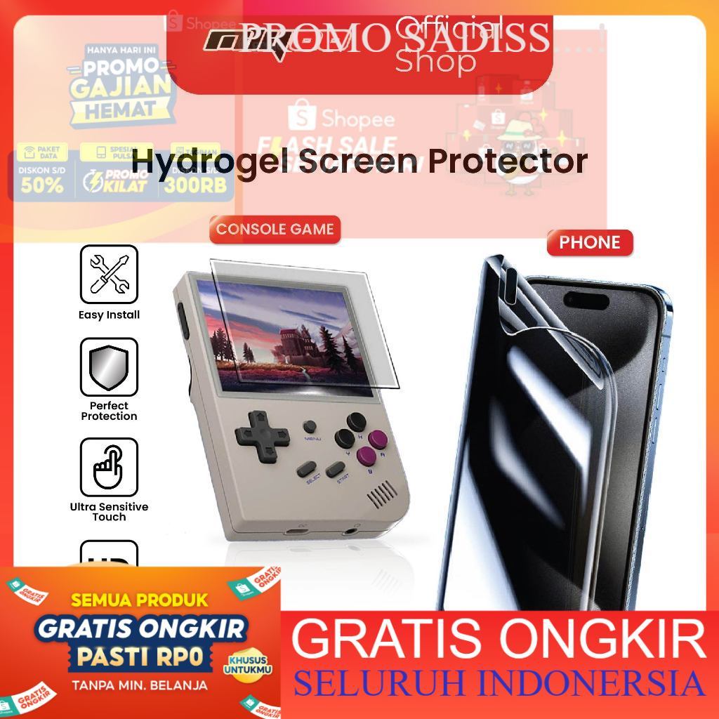 Miyoo Anti-Scratch Hydrogel ทุกชนิดของ HP ป้องกันหน้าจอ Miyoo Mini+ Plus Trimui เต็มหน้าจอไม่กระจกนิ