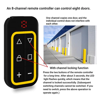 8CH หลายความถี่ 300-915MHz ประตูโรงรถรีโมทคอนโทรล Duplicator Multi-ความถี่รหัส Grabber Clone Gate Keyfob Command เครื่อง