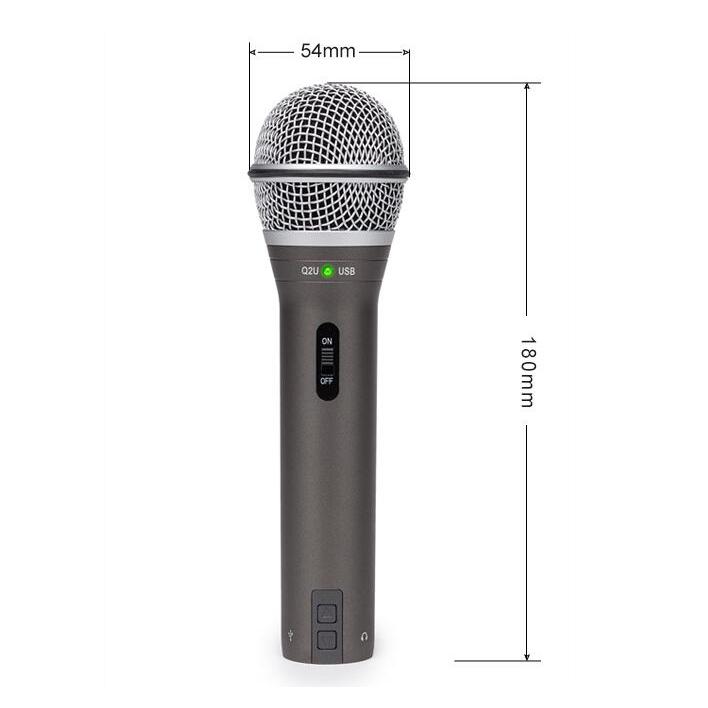 [New]100% Original Samson Q2U Handheld Dynamic USB Microphone with XLR and USB I/O High Quality