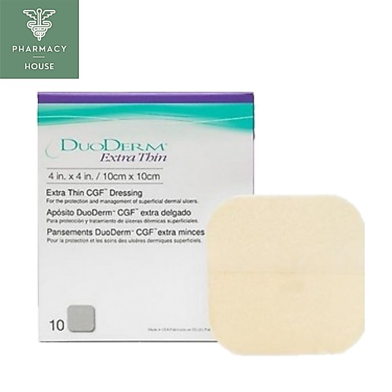 DuoDERM Extra Thin Dressing 10x10 cm ขนาด 4"x4" ( ราคาต่อ 1 แผ่น )