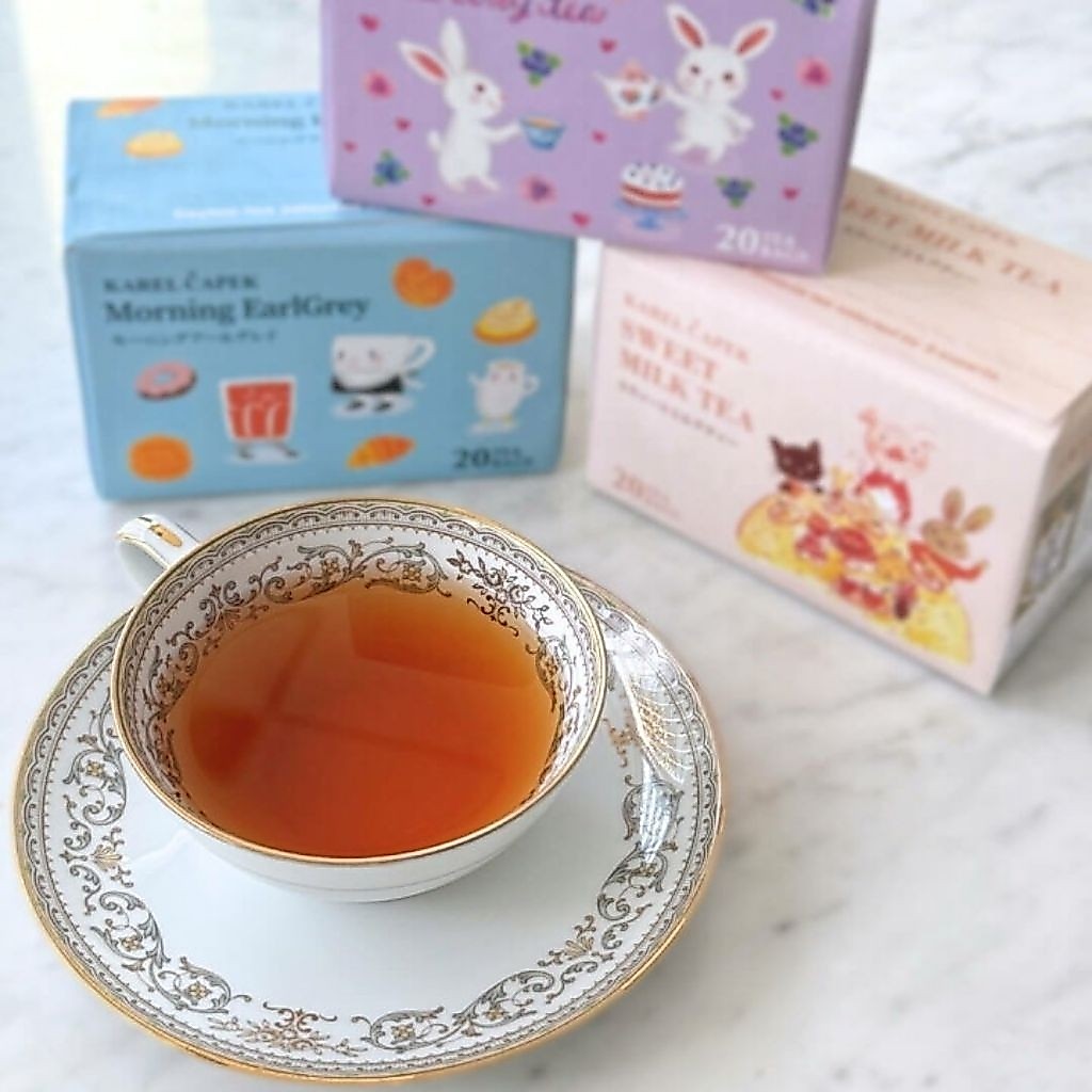 NEW 2026 ชา Karel Capek เข้าใหม่ White Choco Rasberry Tea, Blueberry Tea, Morning Earl Grey, Sweet Milk Tea, Short Cake