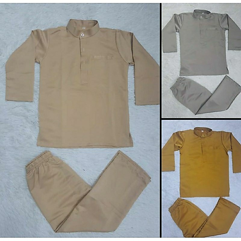 Baju Melayu Boys Set 2y-12y(Pearl Skin Premium Soft)