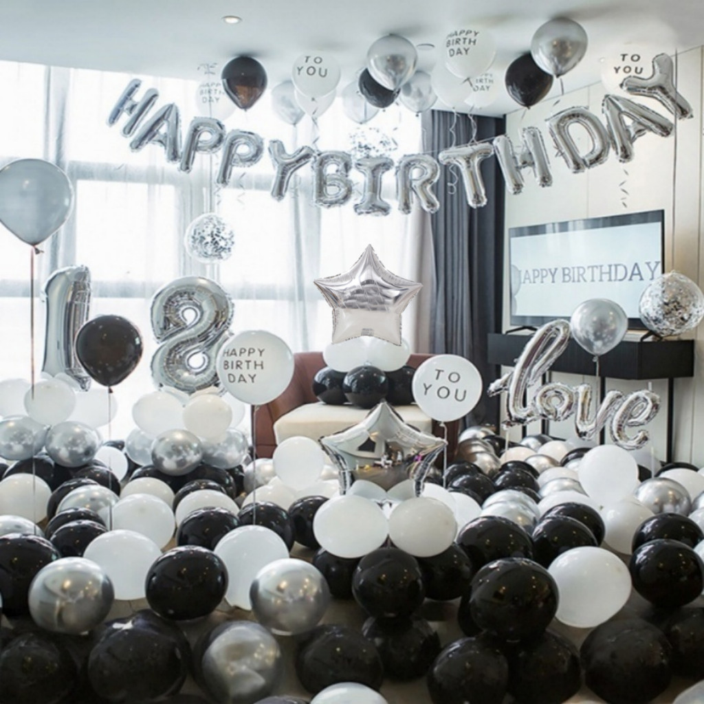 เซตลูกโป่งวันเกิดHappyBirthday set ชุดลูกโป่งวันเกิด เซตลูกโป่งวันเกิดสุดคุ้ม ลูกโป่งวันเกิด สําหรับตกแต่งปาร์ตี้วันเกิด