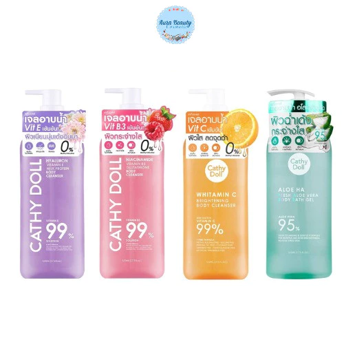 Cathy Doll Vitamin Body Cleanser 520ml เคที่ดอลล์ เจลอาบน้ำ วิตามิน