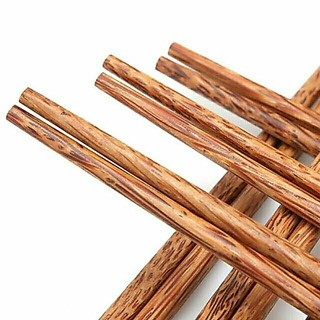 Bộ 10 đôi đũa dừa cao cấp Bến Tre, Đũa ăn an toàn sức khoẻ