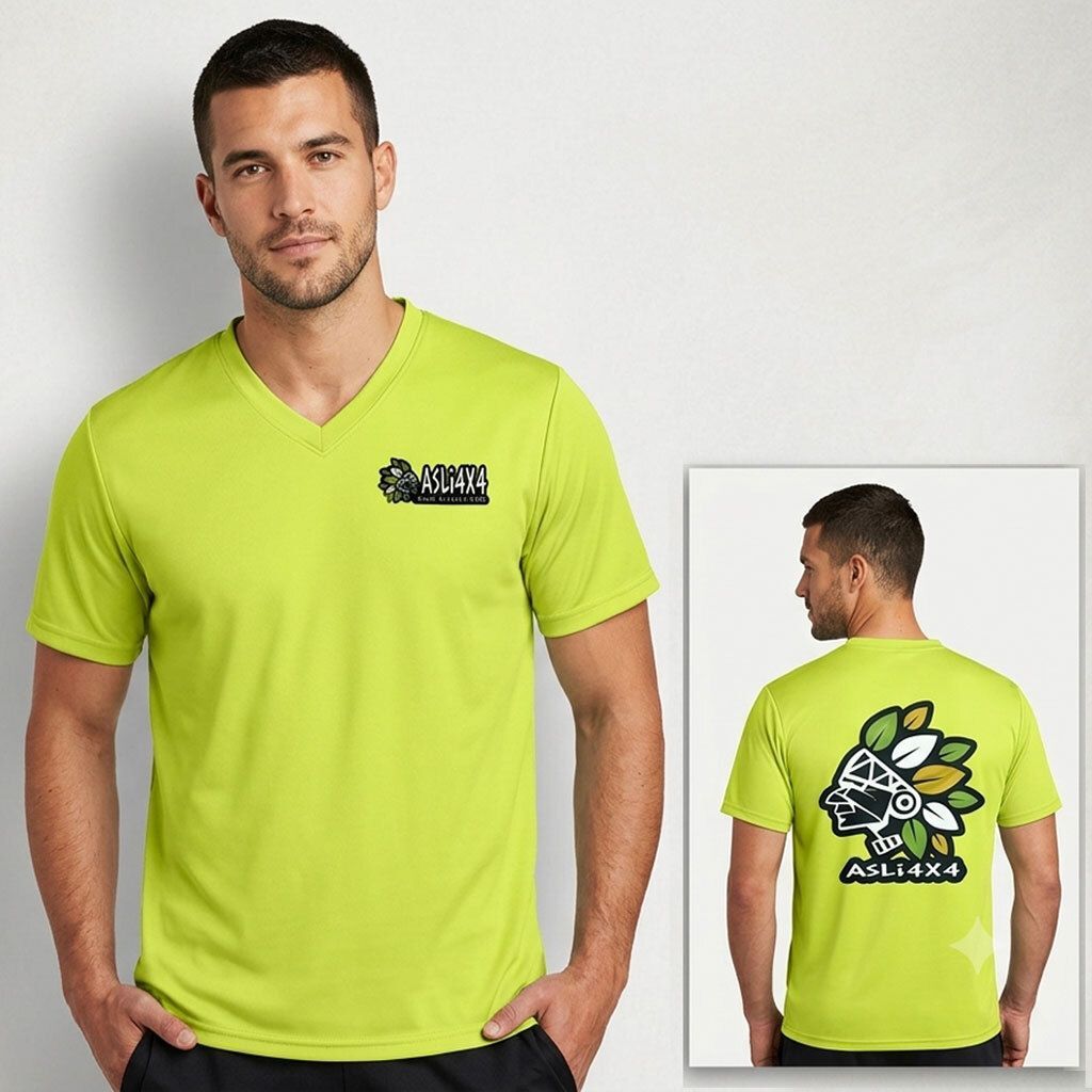 เสื้อยืด AsLi4x4 Dry-Fit (Lime Green | ไม่จํากัดเพศ)