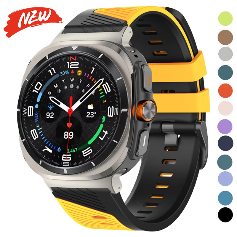 สายซิลิโคนสําหรับ Samsung Galaxy Watch Ultra 2025 47 มม. สําหรับ Samsung Galaxy Watch 8/8classic