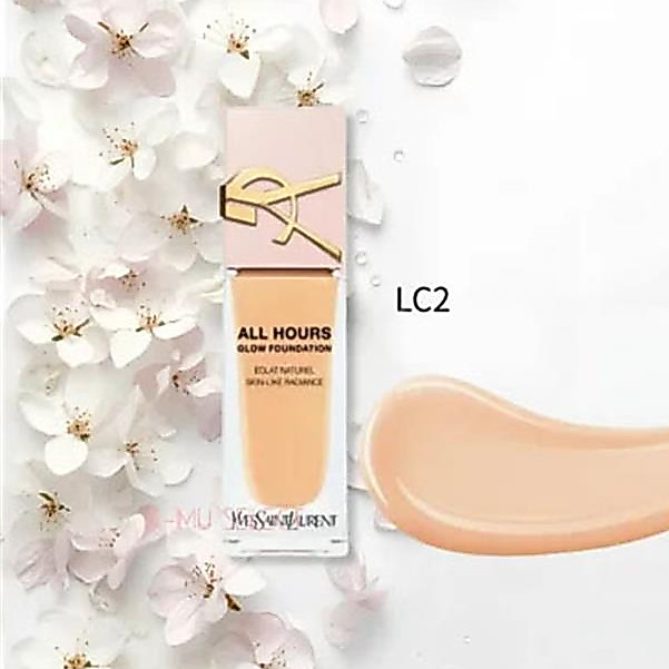 รับประกันของแท้💯 YSL All Hours Glow Foundation 25ml #LC1 LC2 LN4 LN1