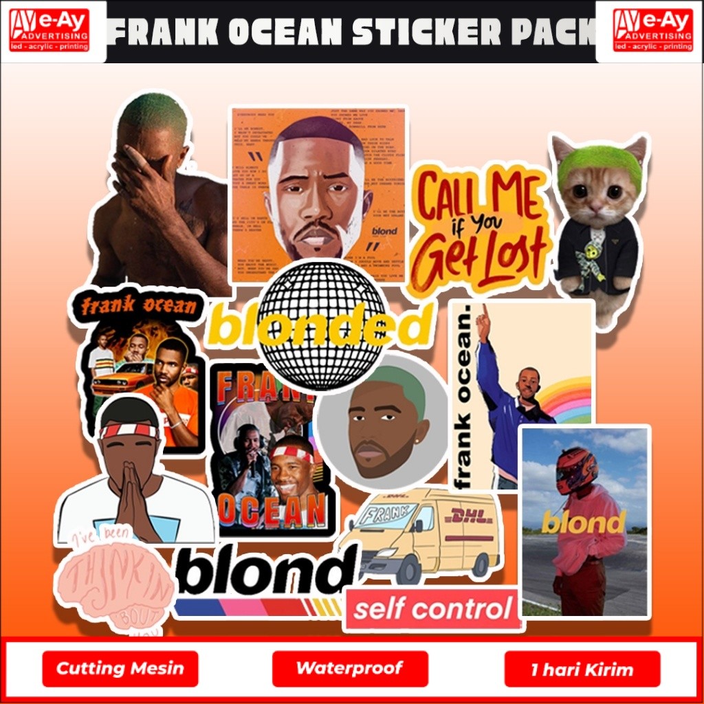 HP 15 ชิ้น FRANK OCEAN สติ๊กเกอร์แพ็ค | Frank ocean beauty เคสแล็ปท็อป สติ๊กเกอร์ไวนิลโทรศัพท์ - eay