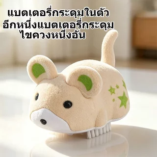 หนูของเล่นแมว ของเล่นแมวไฟฟ้า มีเสียง ของเล่นแมวโต้ตอบ ขนนุ่ม ระบายพลังงานแมว ของเล่นสุนัข