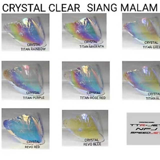 กระบังหน้า KYT TTR JET/KYT NFJ Crystal Siam Malam Colour