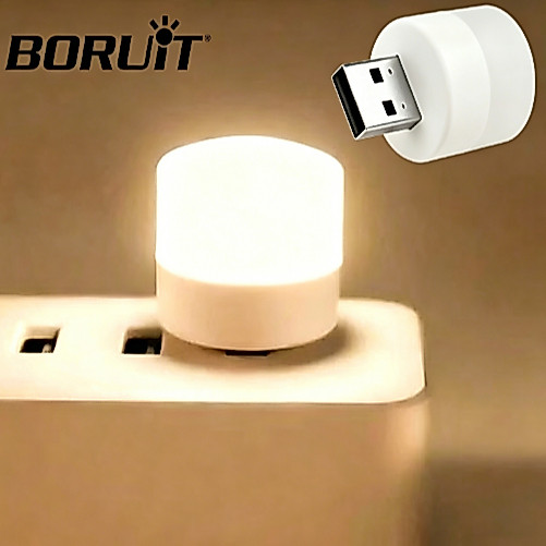 Borut โคมไฟกลางคืนพกพา USB ประหยัดพลังงาน แสงอบอุ่นถนอมสายตา สําหรับอ่านหนังสือ ห้องนอน อพาร์ทเมนท์
