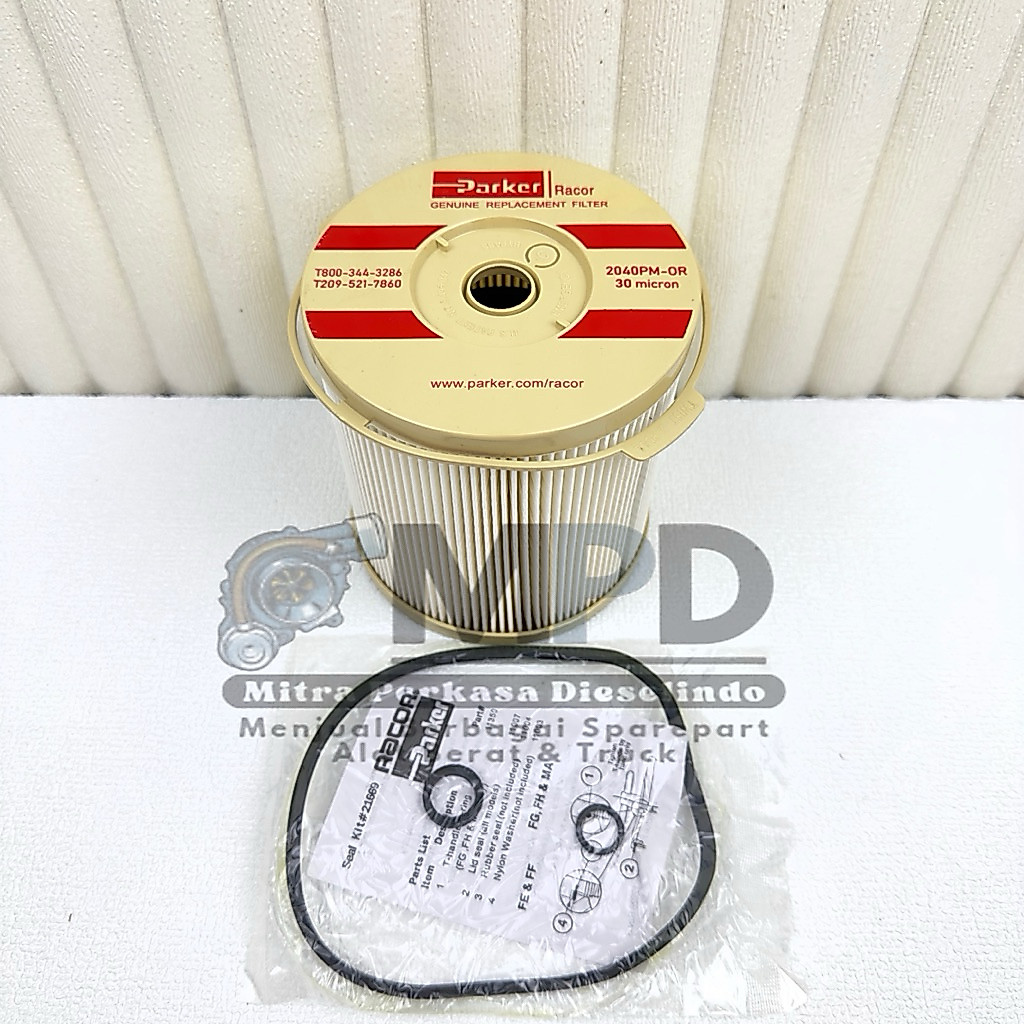 กรอง Racor Parker 2040PM 30 ไมครอน 2040PM-OR 2040 PM Filter Solar Rakor Parker 900FG 900FH