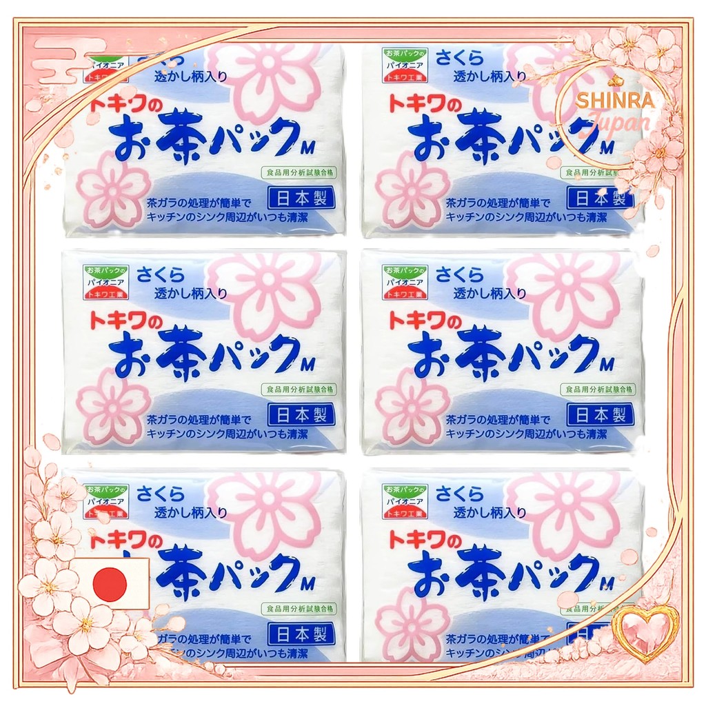 《Direct From Japan》  Tokiwa Industries Tea Packs, Medium Size, Approximately 9.5 x 7 cm, 60 pieces x