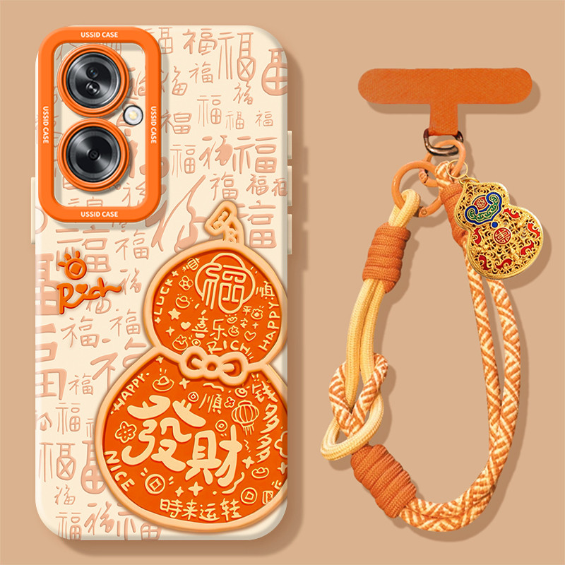 Fortune Gourd เหมาะสําหรับ oppoA2 เคสโทรศัพท์ A2x ป้องกัน A2m กรณี A2pro สไตล์ใหม่ 5G รวมทุกอย่าง po