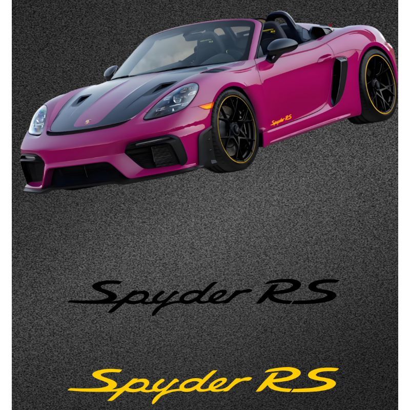 Suitable for PORSCHE decals, Spyder RS trunk stripe stickers, 718, 911 side decorations