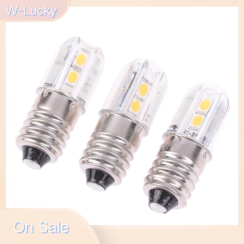 W-Lucky E10 หลอดไฟ LED 6V 12V 24V อัพเกรด 4LED โคมไฟสําหรับไฟฉายตัวบ่งชี้หลอดไฟไฟหน้ามอเตอร์จักรยานห