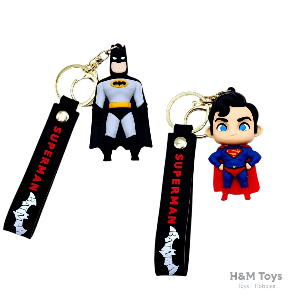 GANTUNGAN Batman Superman Keychain - พวงกุญแจซูเปอร์ฮีโร่ - เครื่องประดับน่ารัก