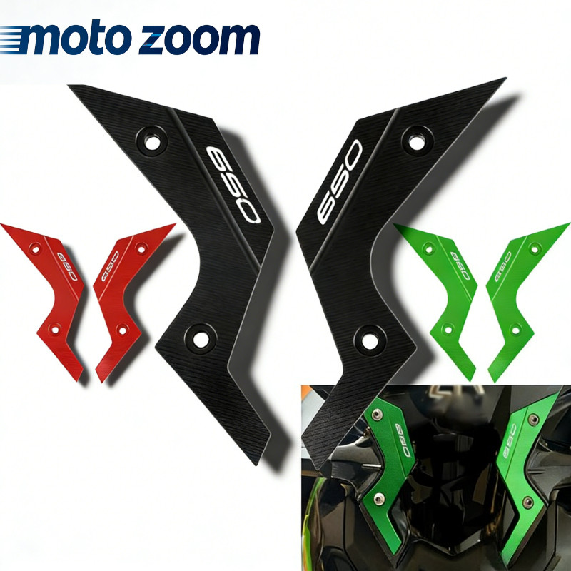 CNC สําหรับ KAWASAKI Z650 Z650ABS Z 650 ABS 2017-2025 รถจักรยานยนต์กระจกหน้าจอตกแต่งฝาครอบ Wind Defl
