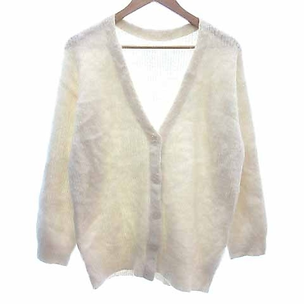 ViS Cardigan Sweater Knit v-neck white Long sleeves Direct from Japan Secondhand