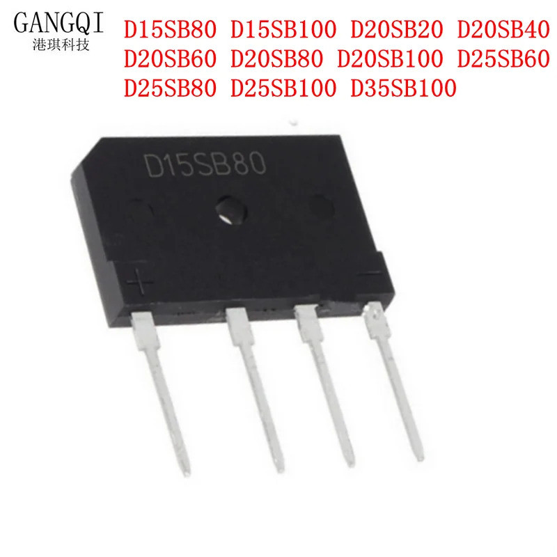 5PCS D15SB80 D15SB100 D20SB20 D20SB40 D20SB60 D20SB80 D20SB100 D25SB60 D25SB80 D25SB100 D35SB100 D35