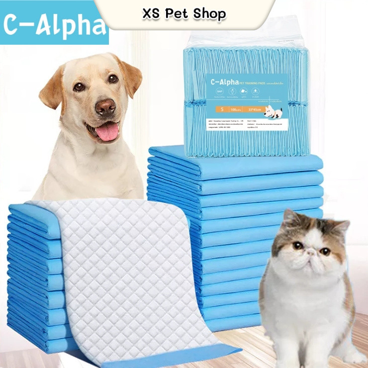 C-Alpha แผ่นรองฉี่สุนัข แผ่นรองฉี่กระต่าย แผนรองฉี่สุนัข ห้องน้ำหมา แผ่นรองฉี่สัตว์เลี้ยง ซึมซับไดีดี