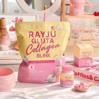 (1แถม1) Rayya collagen เรยา คอลลาเจน รีจู กลูต้า คอลลาเจน บริ้งค์ ปริมาร 1 ห่อ 30 ซอง collagen
