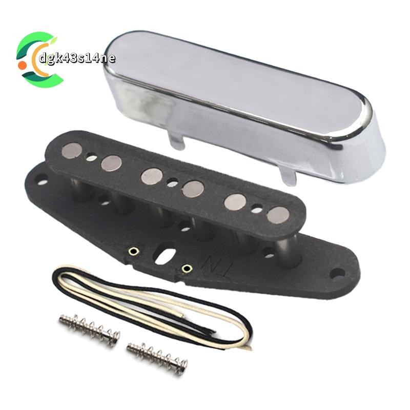 [ขายร้อน D4]Pickup DIY ชุดสําหรับ Alnico 5 สําหรับ TL คอกีตาร์-ฝาครอบทองเหลือง/ไฟเบอร์ Bobbin/Alnic 