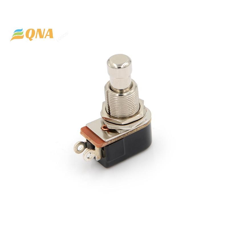 [QNA] สวิตช์กีตาร์ไฟฟ้าใหม่ Momentary Push Button Foot Switch SPST ใหม่
