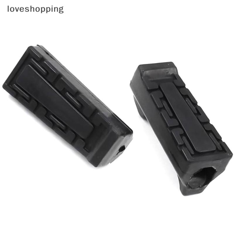 LOVE 1 คู่ยางด้านหน้าเหยียบ Footrest หมุดเท้าสําหรับ YBR 125 Repose Pieds Moto อุปกรณ์เสริมรถจักรยาน