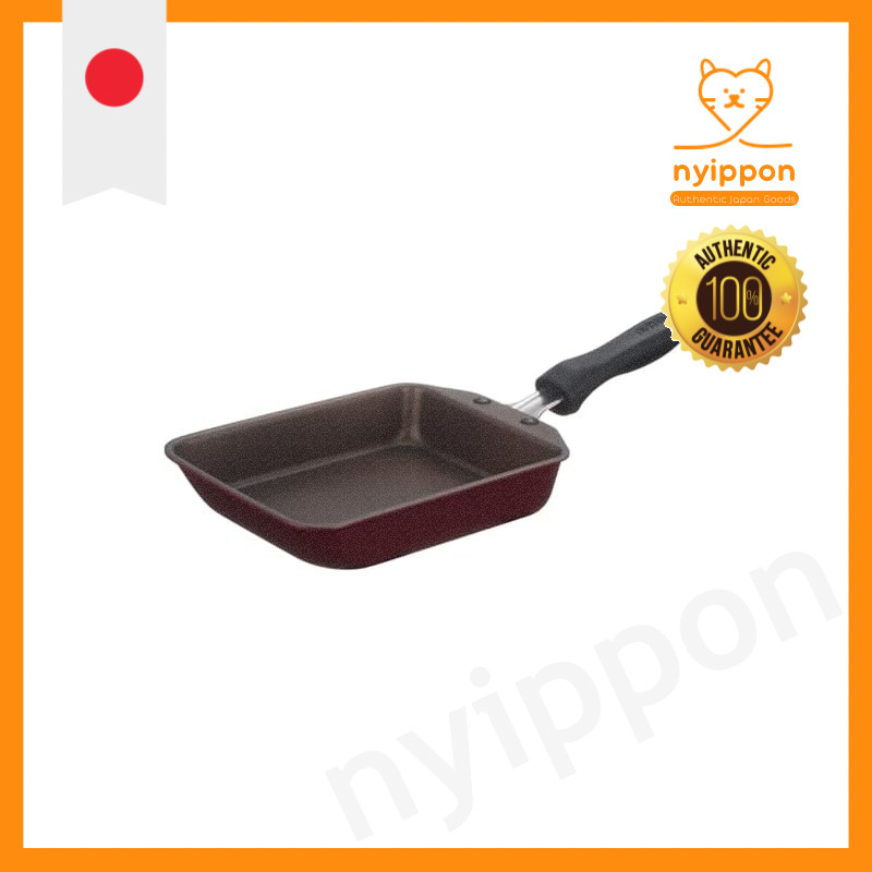 Thermos Durable Series Tamagoyaki Frying Pan 13cm Red IH Compatible KFH-013E R