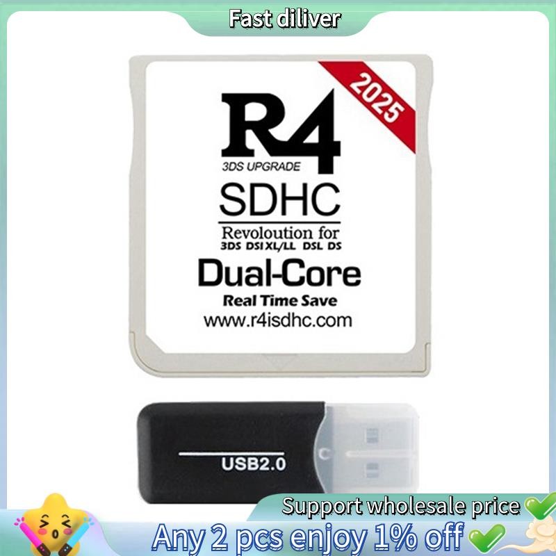 R4 Burning Card Flash Card R4 SDHC Card COM Card Dual Core R4 Game Gold Card Instant Save Adapter