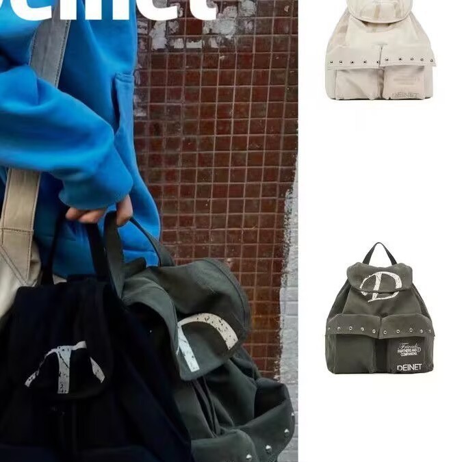 กระเป๋าเป้สะพายหลัง Deinet สำหรับผู้หญิง ออกแบบตามสไตล์เกาหลี พร้อมสายจุก.Drawstring