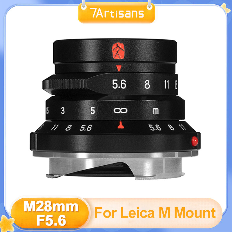 7Artisans M28mm F5.6 กรอบเต็มเลนส์มุมกว้าง MF สําหรับ Leica M-Mount กล้อง M2 M3 M4 M6 M7 M8 M9 M240 