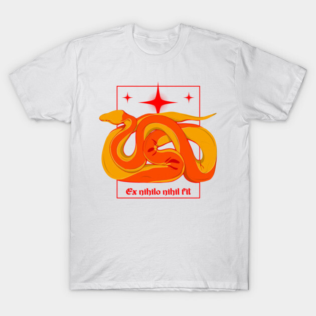 เสื้อยืด Vintage Ex nihilo nihil fit T-Shirt แท้ Cotton 100% หนาๆ ไม่ย้วย S-5XL ต้านทานรอยยับ