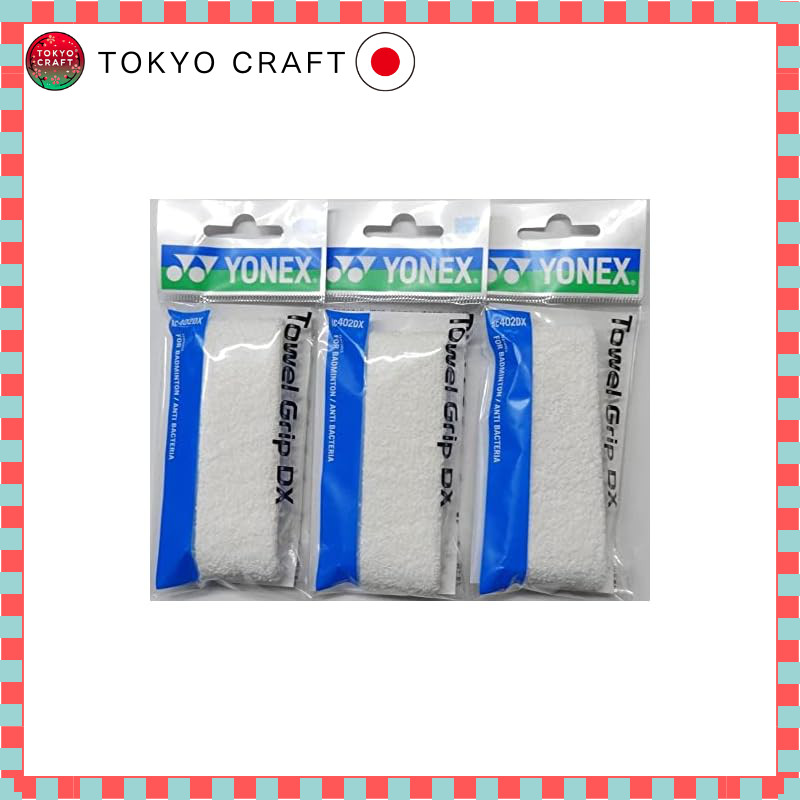 YONEX Towel Grip DX (1 piece) White × 3 set AC402DX-011-3SET