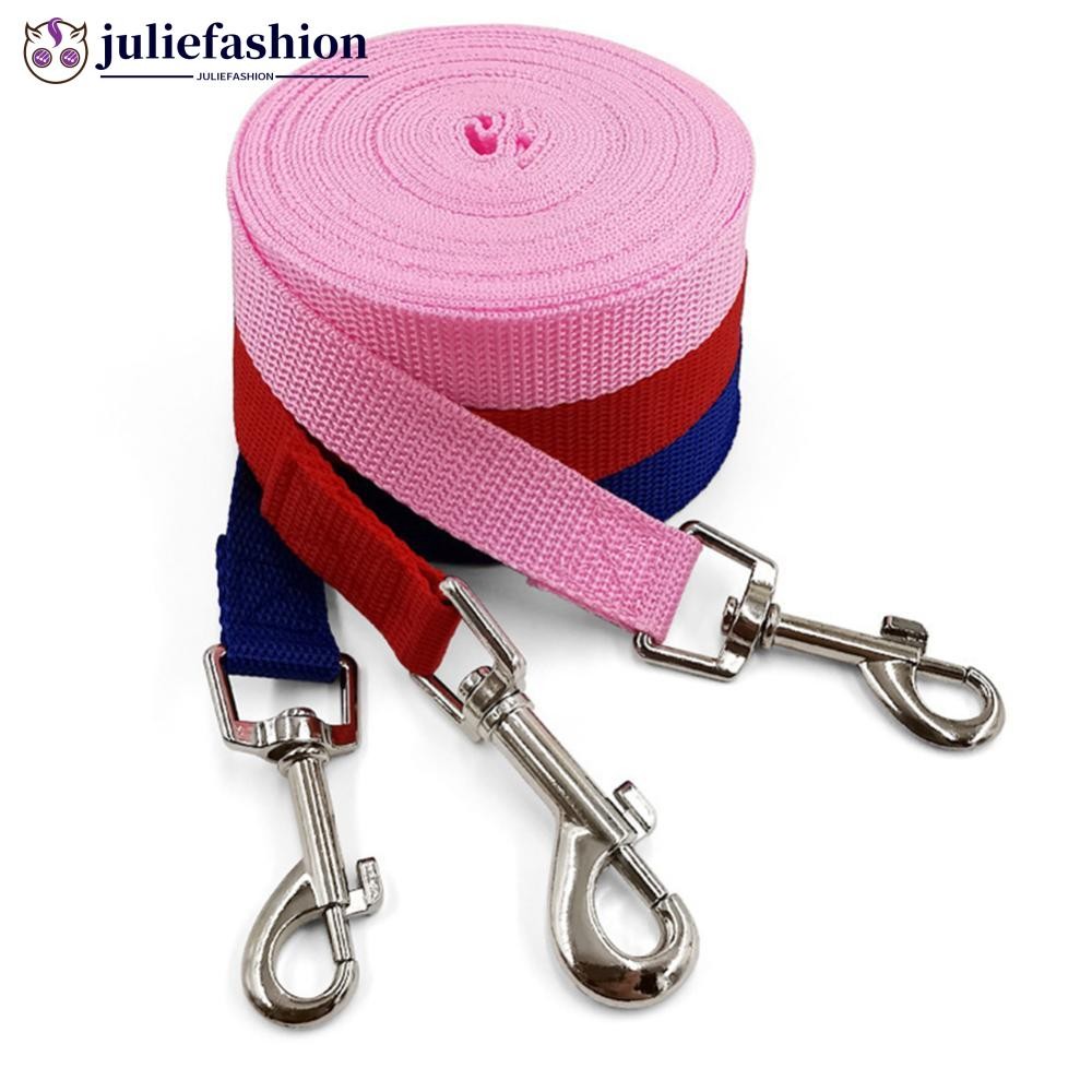 JULIEFASHION เชือกลากยาวสายจูงสุนัข 3 สี 1.5M-10M สัตว์เลี้ยงเดินสายจูงแมวสุนัข Harness Collar สายตะ