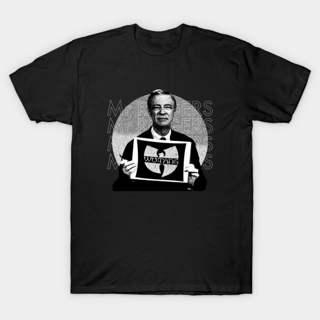 เสื้อยืด Vintage Mr. Rogers - Dj Turntables hip hop Wu-tang clan. T-Shirt แท้ Cotton 100% คอกลม