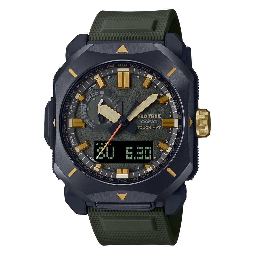 Casio Watch Pro Trek Climber Line Radio Solar  Plastic  PRW-6900Y-3JF  Green
