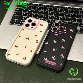 สำหรับ Vivo เคสโทรศัพท์วิโว่  เชอร์รี่ Y200 Y20 Y20s กรอบเลนส์สีชมพู Y12s Y12A Y17 Y12 Y15 Y11 Y12i Y15A โทรศัพท์ว