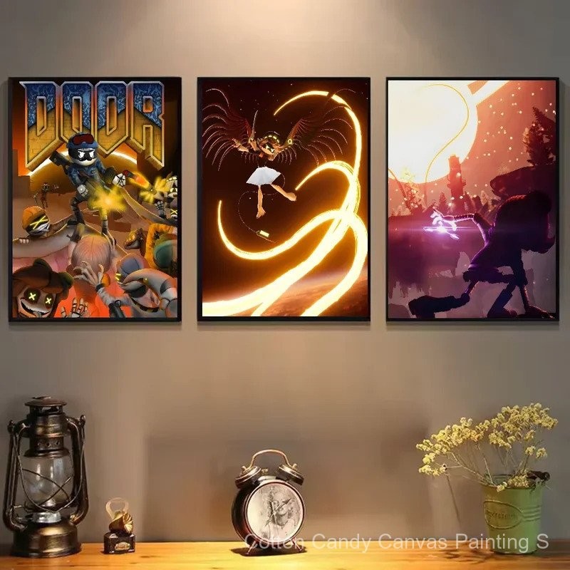 M-Murder D-Drones ภาพวาดบนผ้าใบ งานศิลปะสำหรับตกแต่งห้องนอน ZIGA