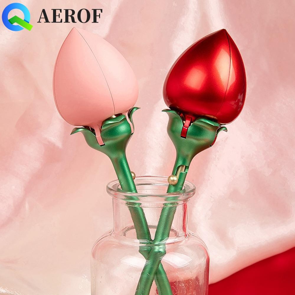 กล่องแหวนข้อเสนอดอกไม้ AEROF, กล่องเครื่องประดับบานอัตโนมัติหรูหรากันน้ํา, เคสโชว์เครื่องประดับสีแดงกันฝุ่นกล่องแหวนดอกกุหลาบสีชมพูวันวาเลนไทน์