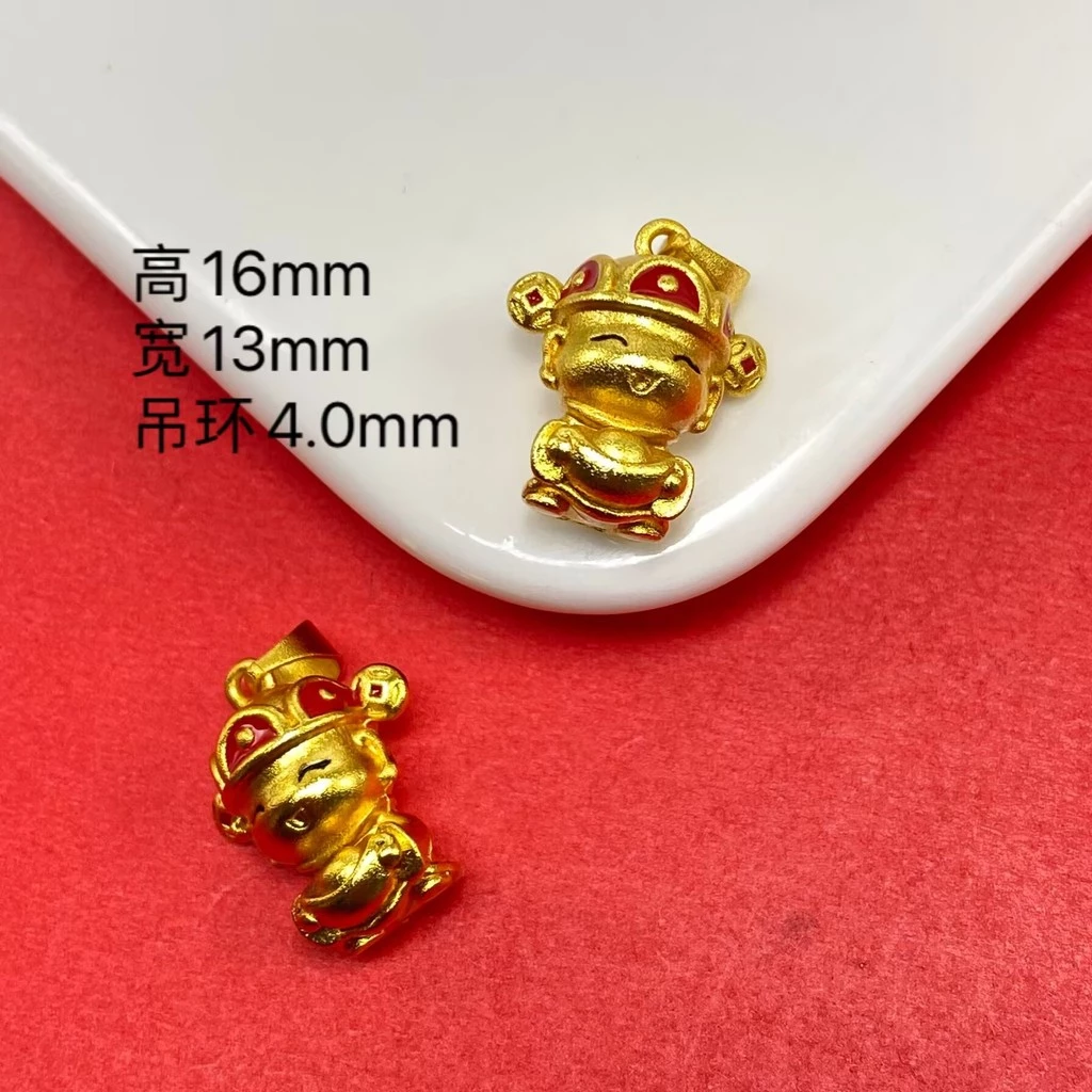 เครื่องประดับเทพเจ้าแห่งความมั่งคั่ง สีคงทน ทำจากทอง มือลูกปัดจี้ thumbnail 4